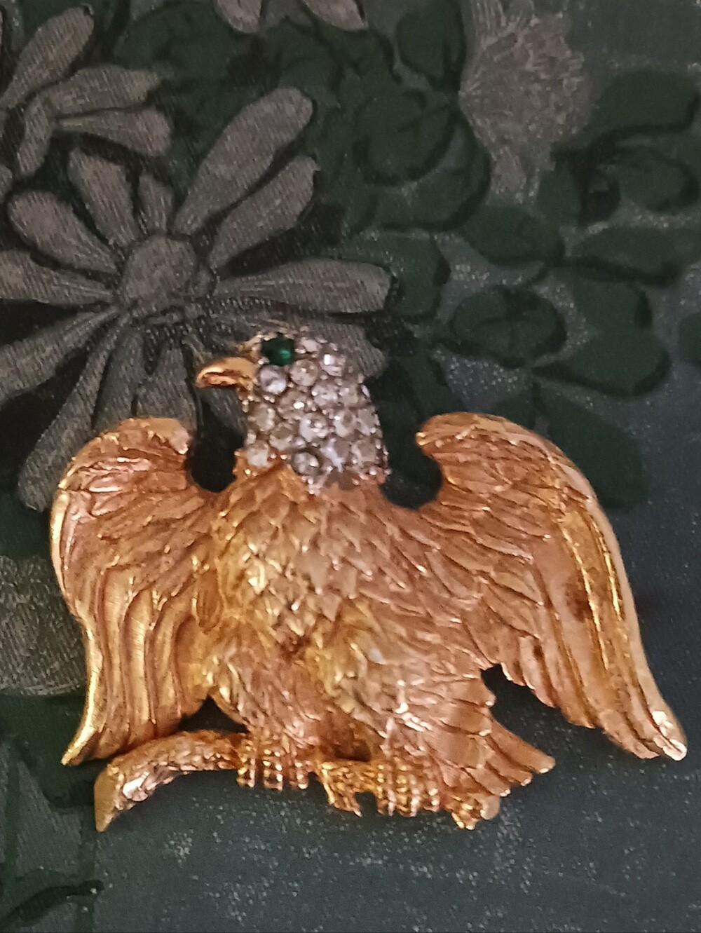 Vintage Golden Eagle First Lady's Brooch Smithsonian Inst. Made in USA